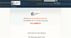 Desktop Screenshot of naturhaus-kaiser.de